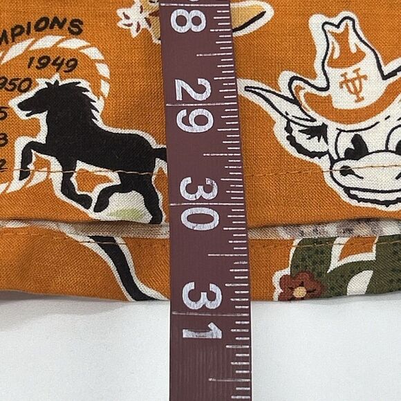 Texas Longhorns Reyn Spooner Shirt Men's L‎ Orange Button Up Hook Em Horns - Picture 6 of 8